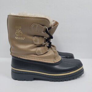 Sorel RAM Kaufman Men's Brown Black Snow Winter Duck Boots US Size 5